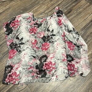 Torrid Sheer Floral Top Size 2